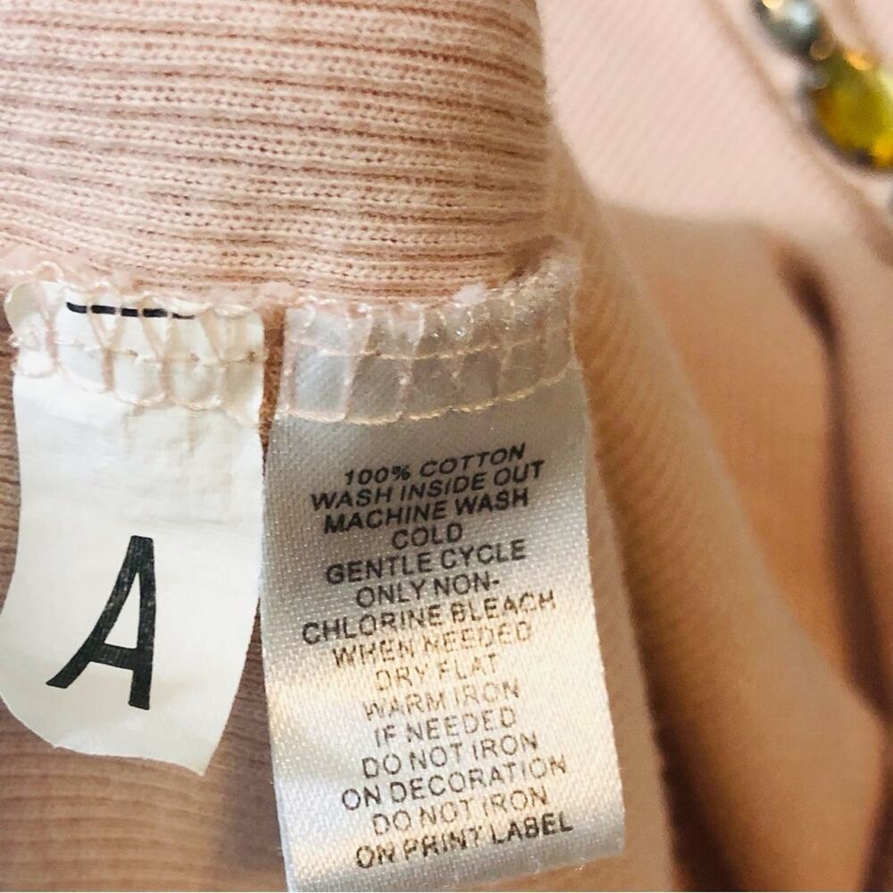 Loft Soft Pink Blush Sleeveless Tank Top Embellished Feminine Scoop Neck - Picture 14 of 16